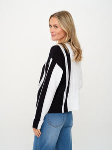 ruby sweater [black and white]