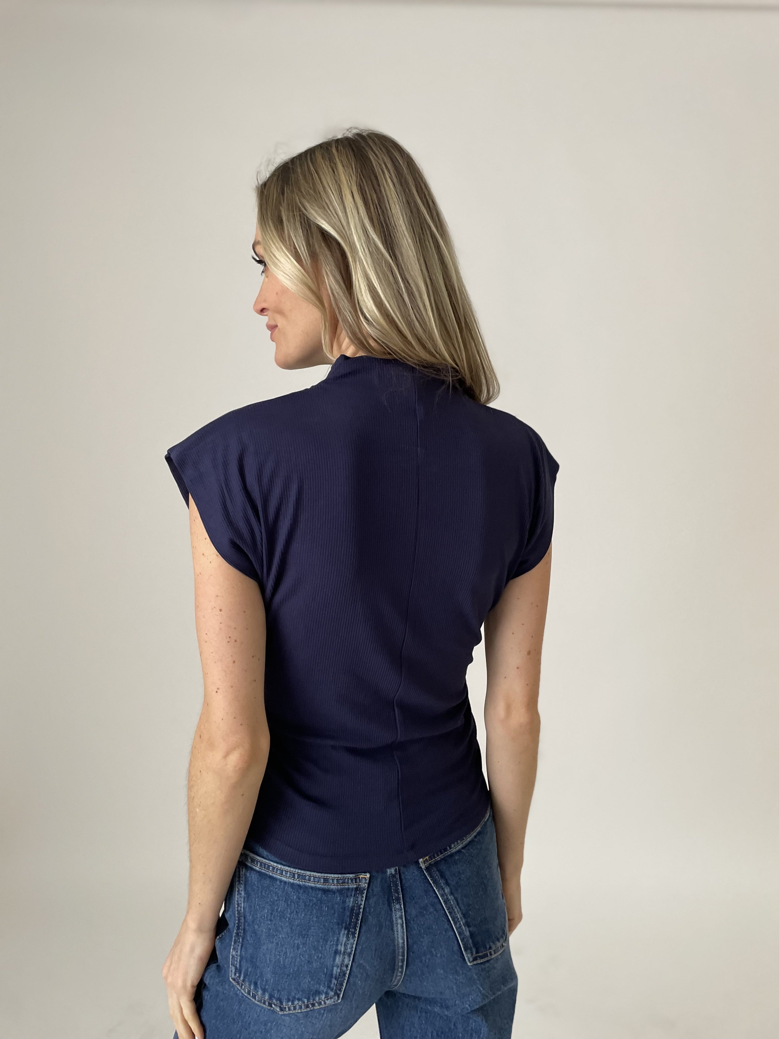 zoe top [navy]