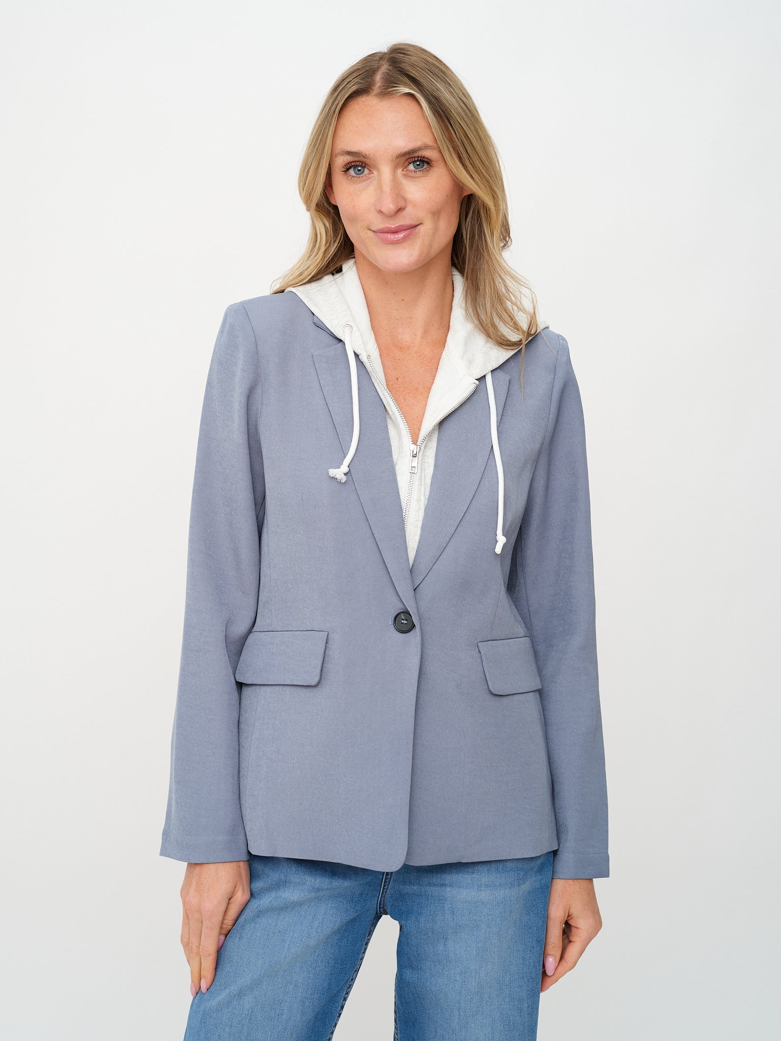 drew blazer [denim blue]