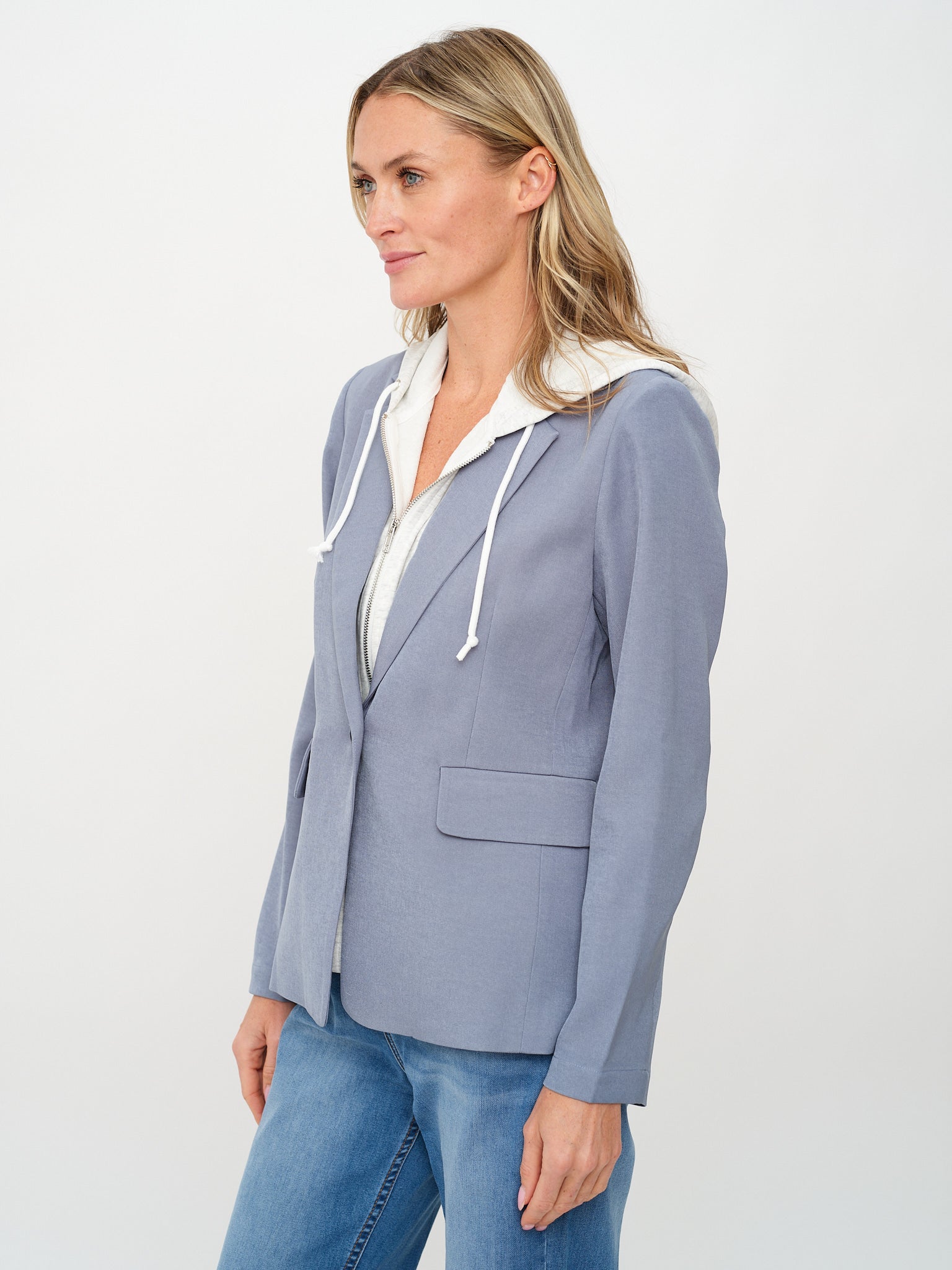 drew blazer [denim blue]