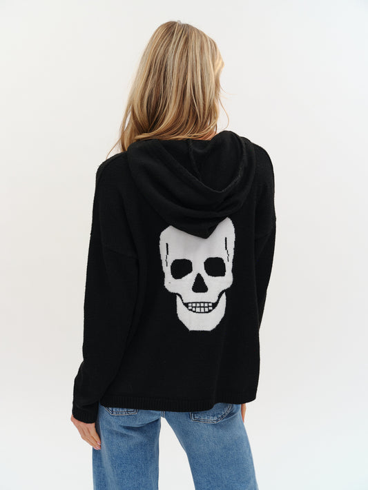 skull hoodie [black]