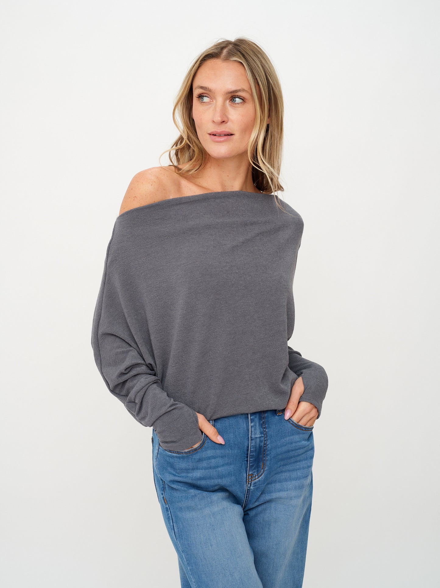 the anywhere top [woodland grey]