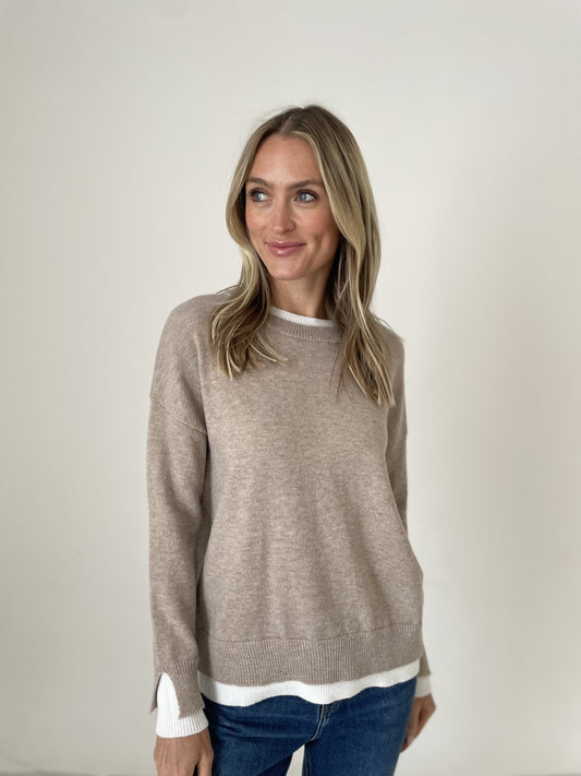 ashlin sweater [latte]