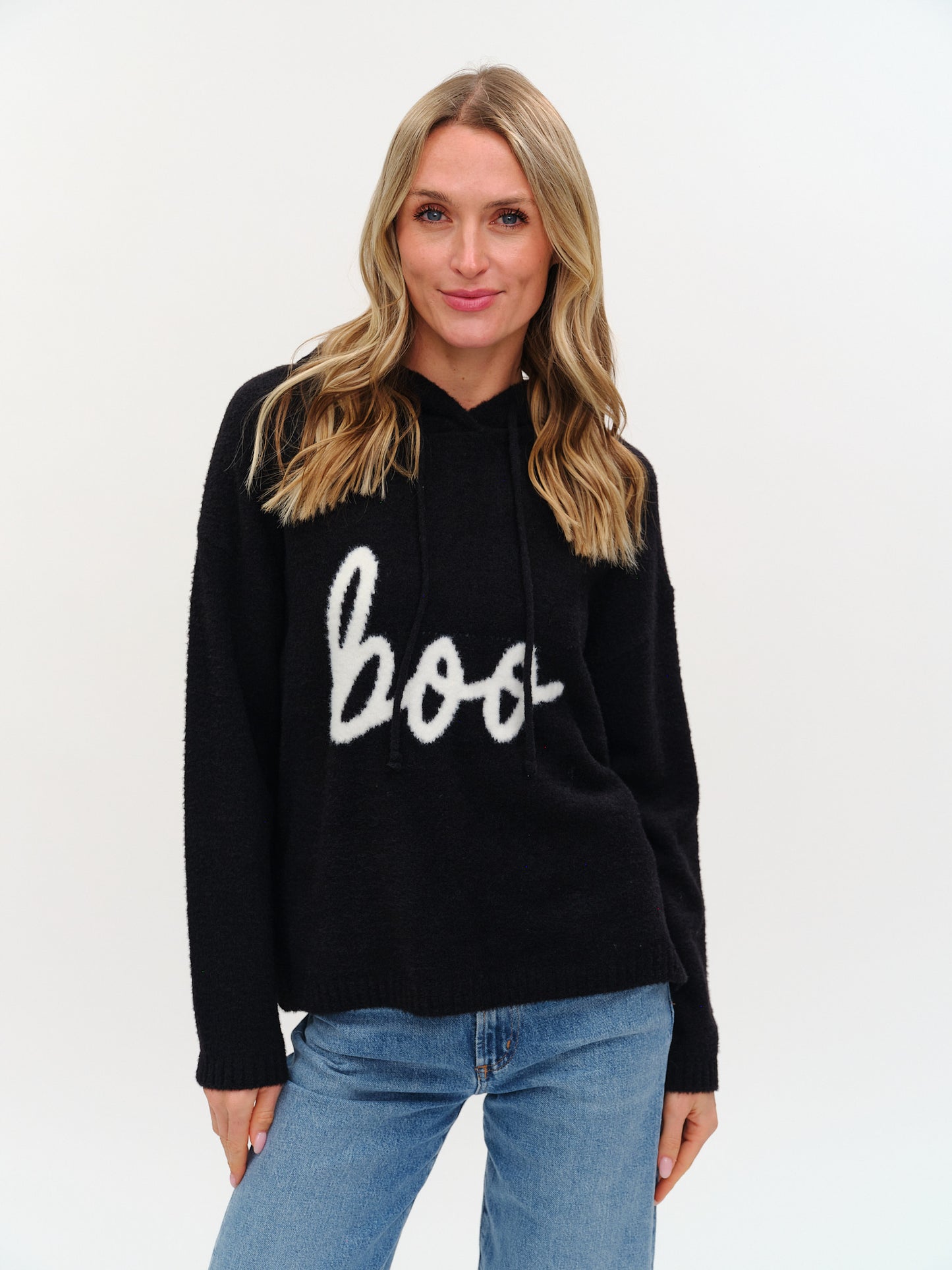 boo hoodie [black]