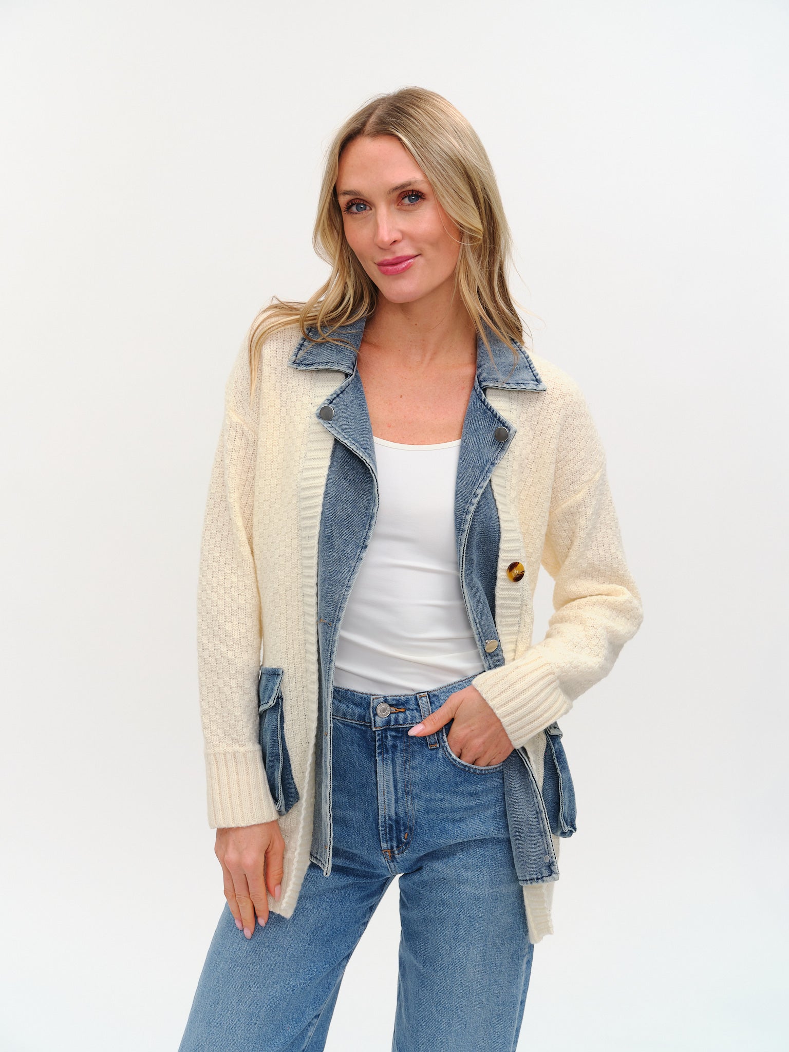 rachel cardigan [ivory] – Six Fifty Clothing