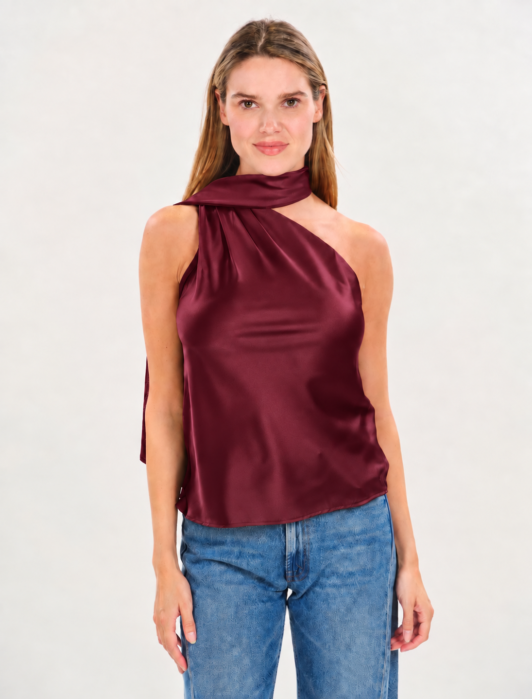 diana top [burgundy]
