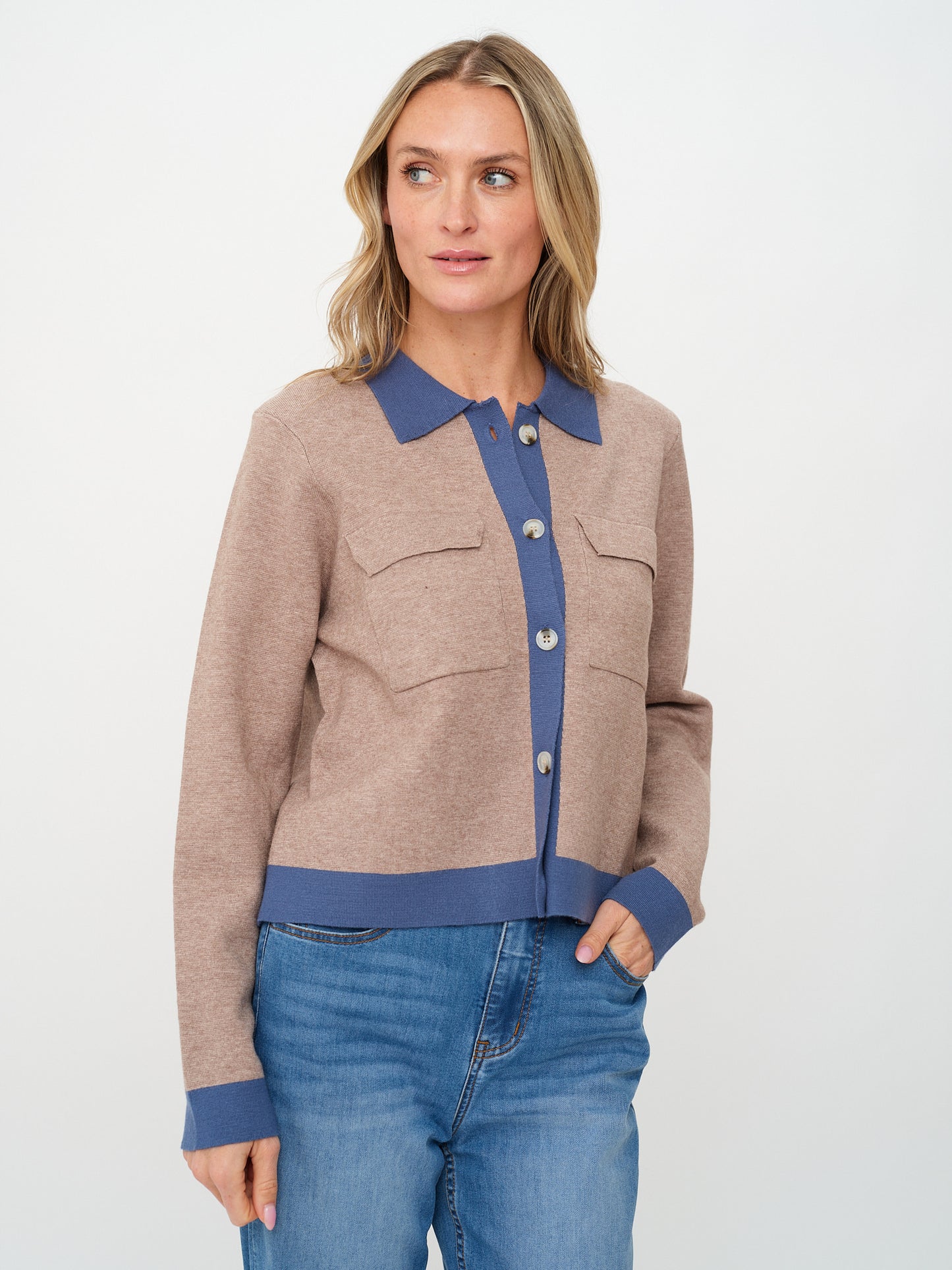 fallon cardigan [latte]