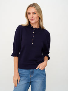 daphne top [navy]