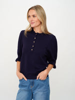 Load image into Gallery viewer, daphne top [navy]
