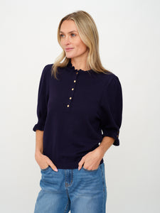 daphne top [navy]