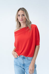 the short sleeve anywhere top [red]