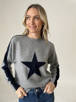 Load image into Gallery viewer, morgan sweater [grey/navy]
