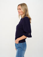 Load image into Gallery viewer, daphne top [navy]
