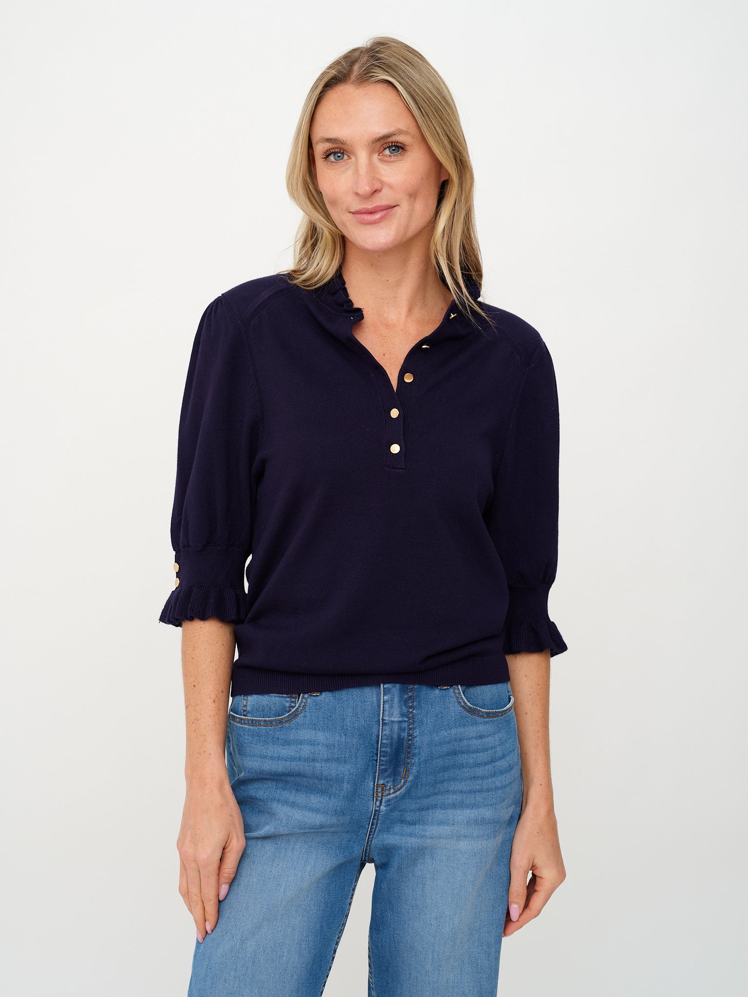 daphne top [navy]
