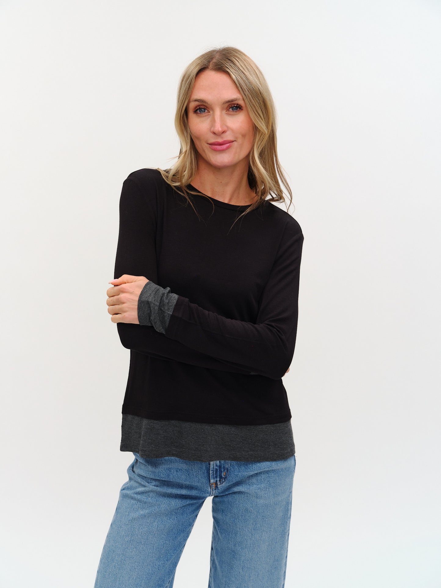 izzy top [black/charcoal]