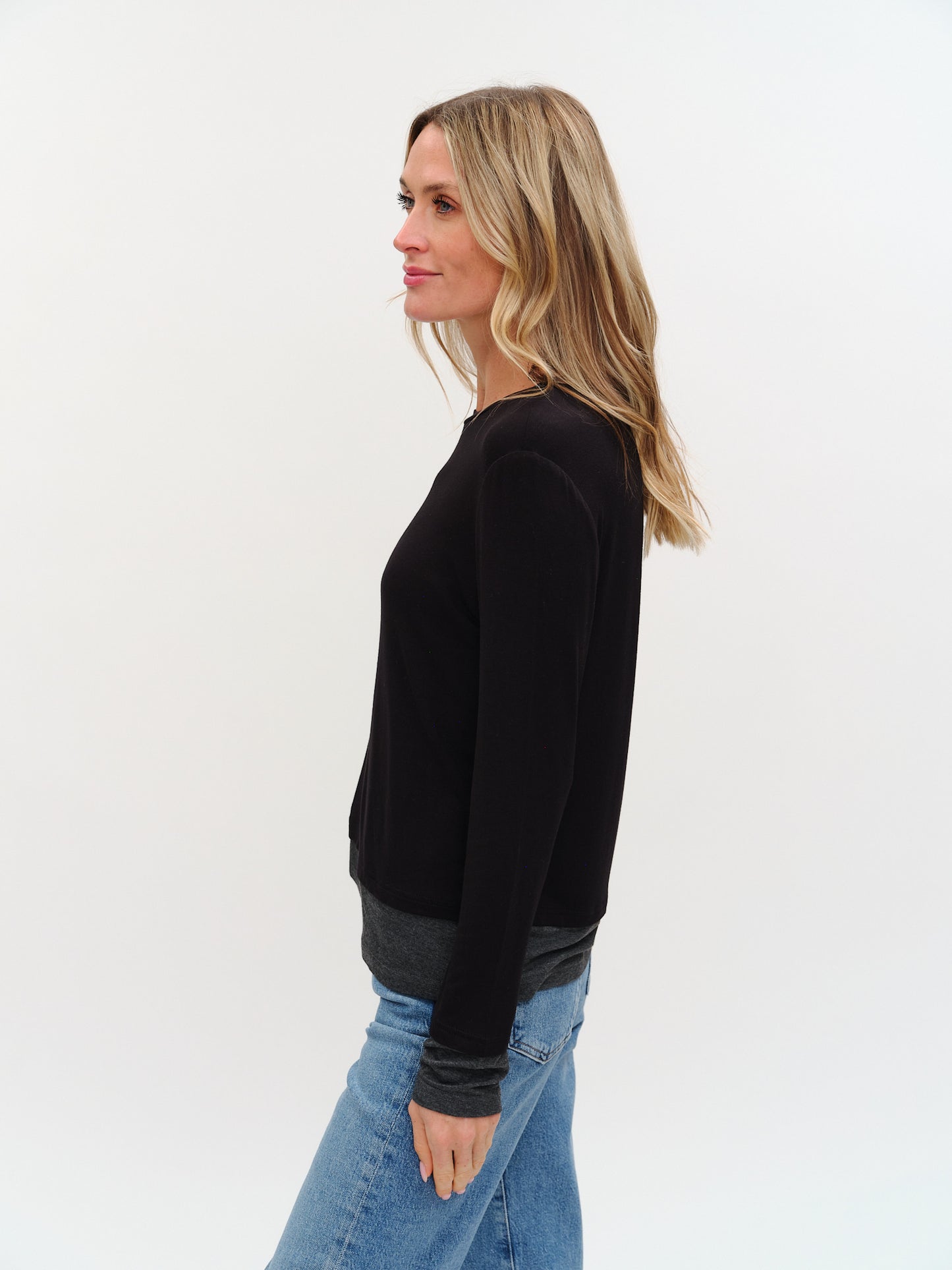 izzy top [black/charcoal]