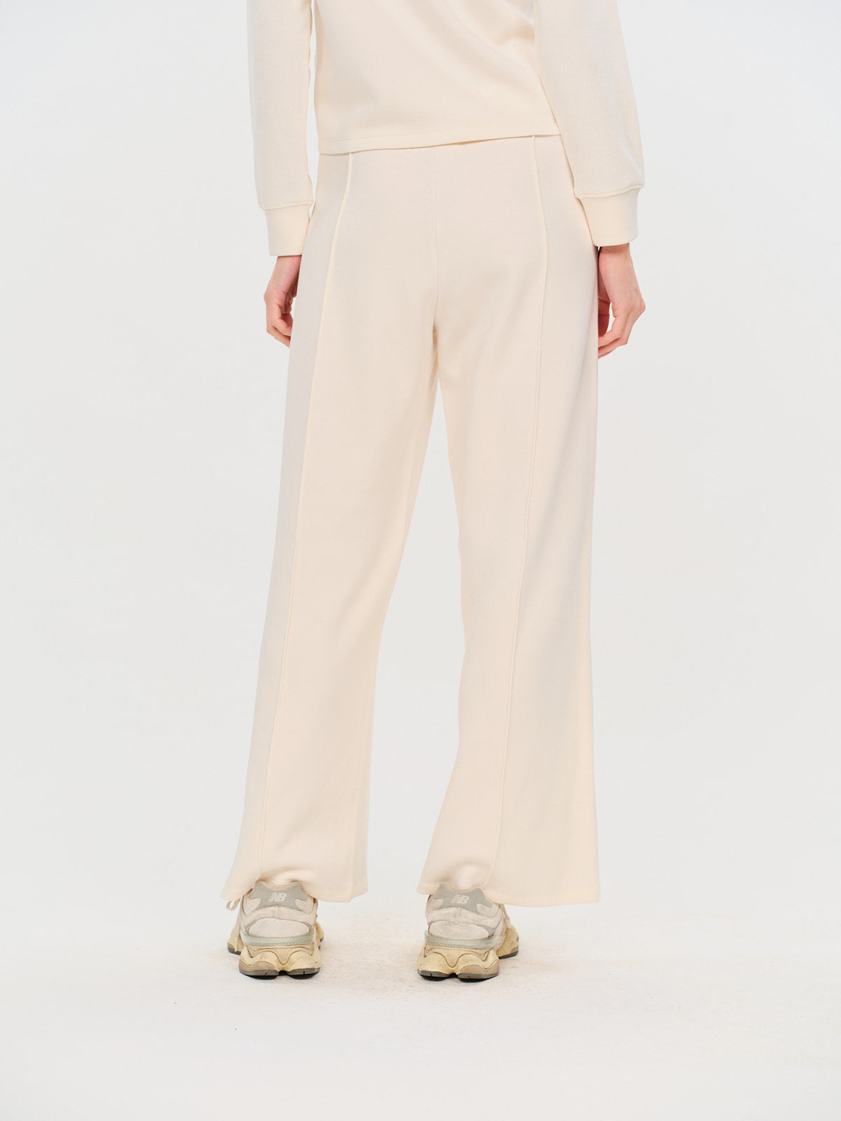 scuba wide leg pant [cream]