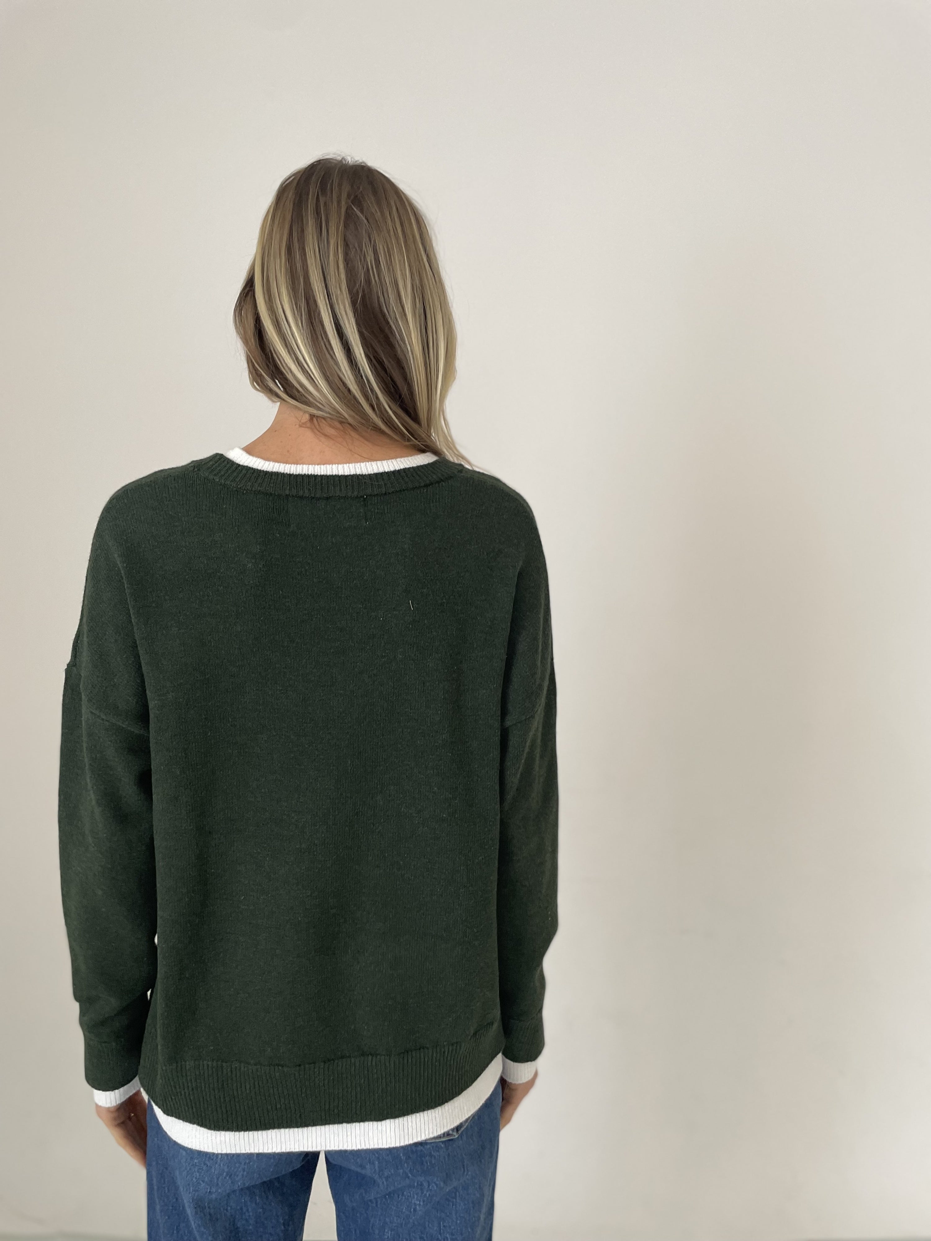 ashlin sweater [hunter green]