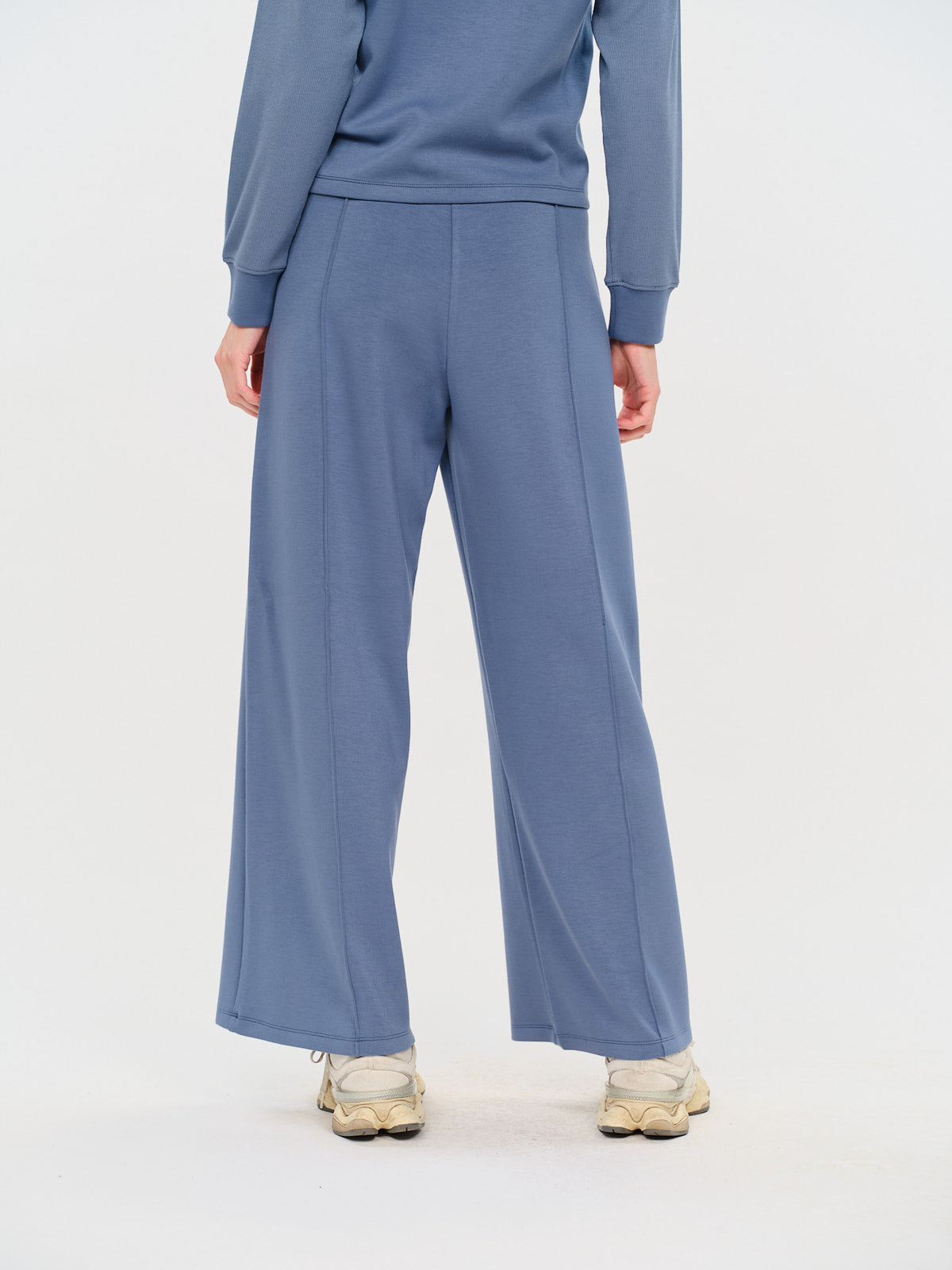 scuba wide leg pant [steel blue]