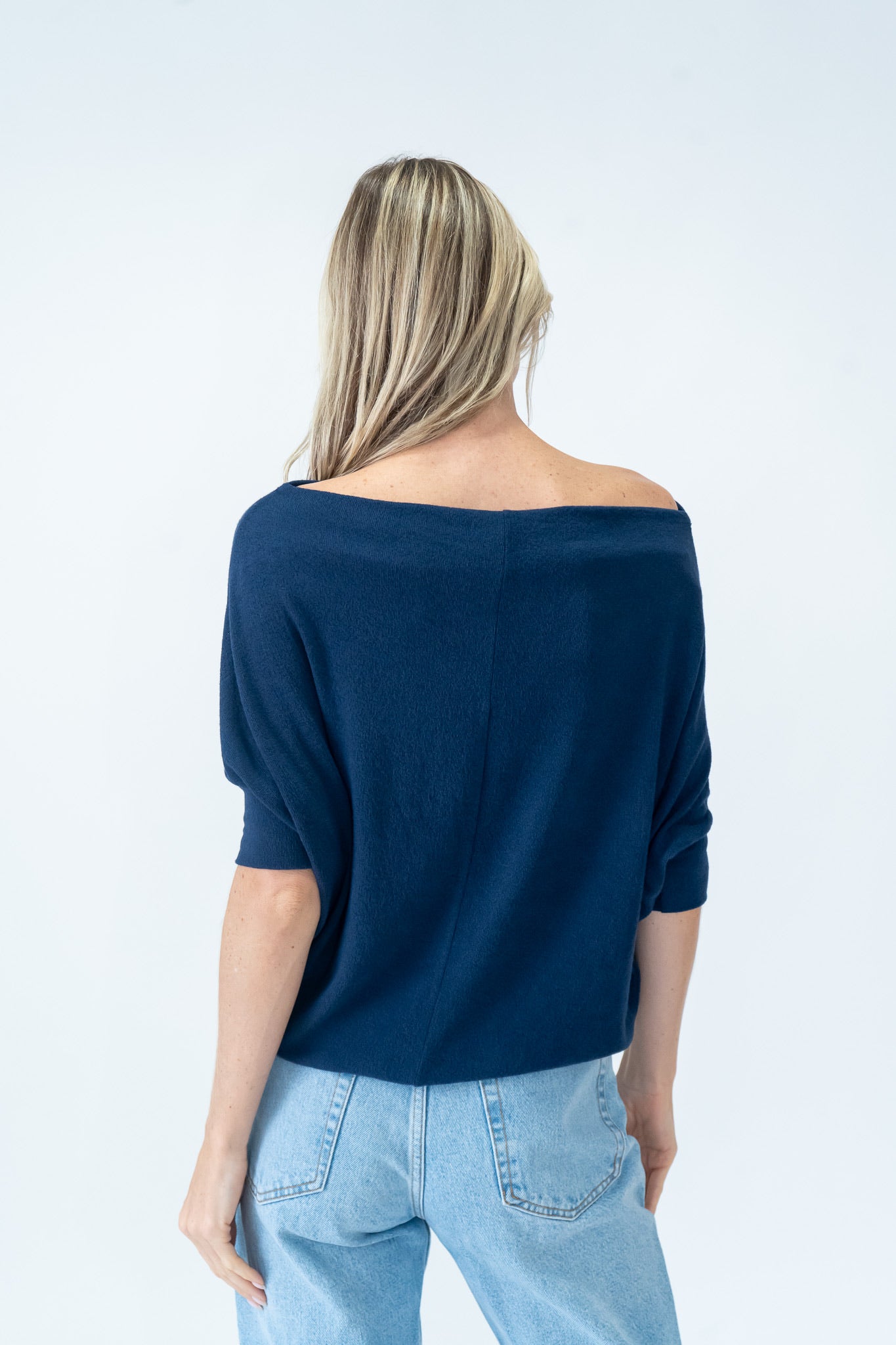 the short sleeve anywhere top [navy]