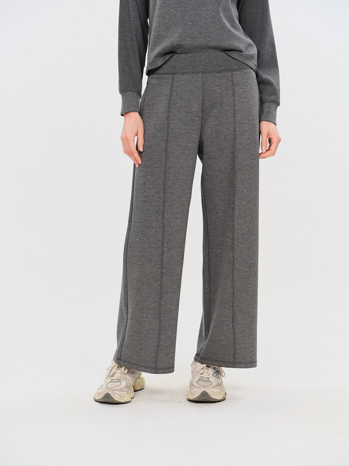 scuba wide leg pant [charcoal]