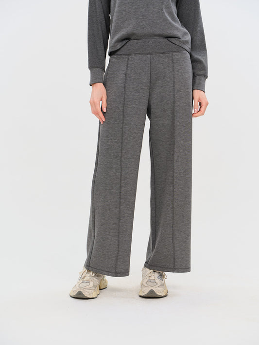 scuba wide leg pant [charcoal]