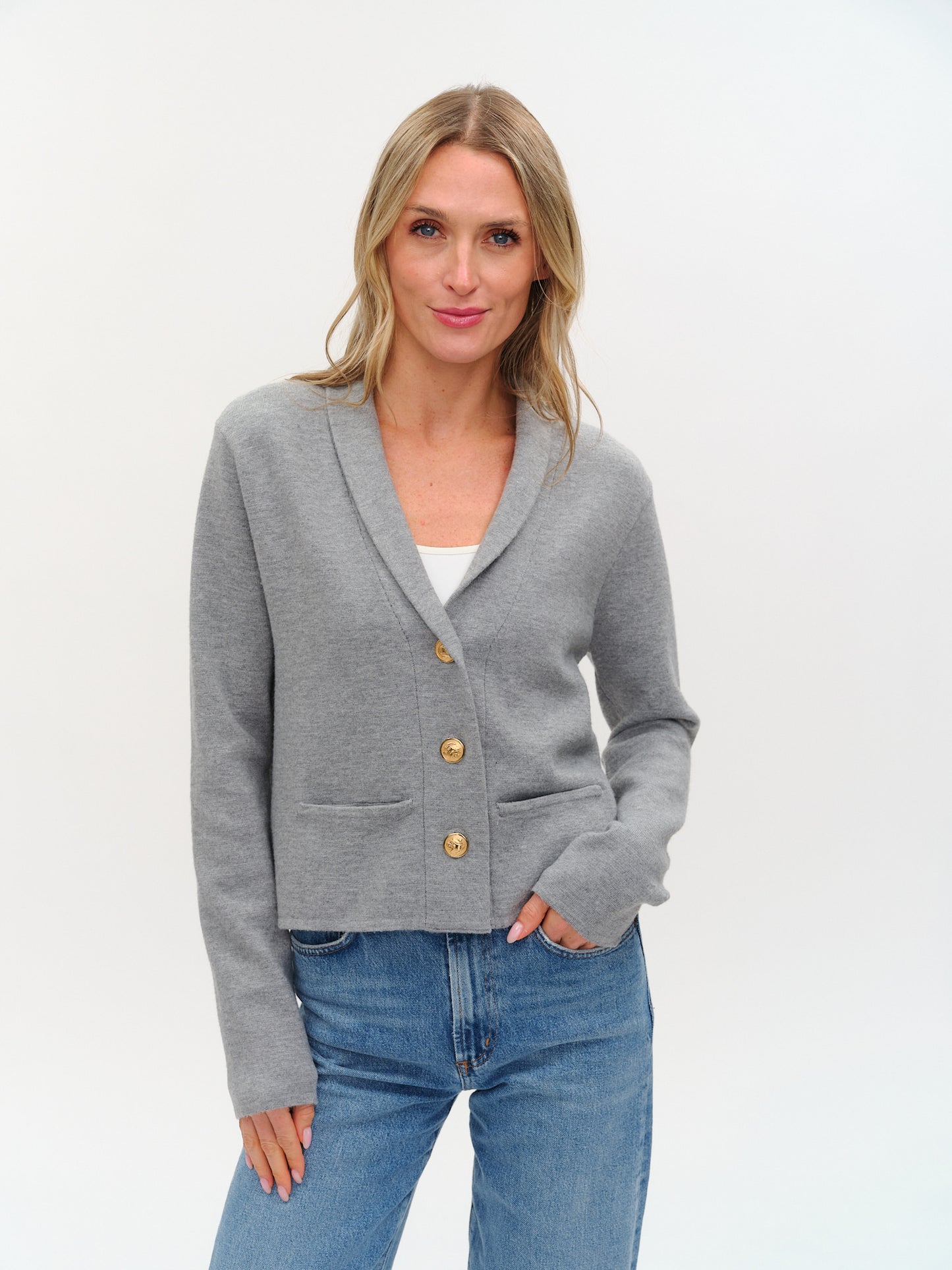 lynn blazer [heather grey]