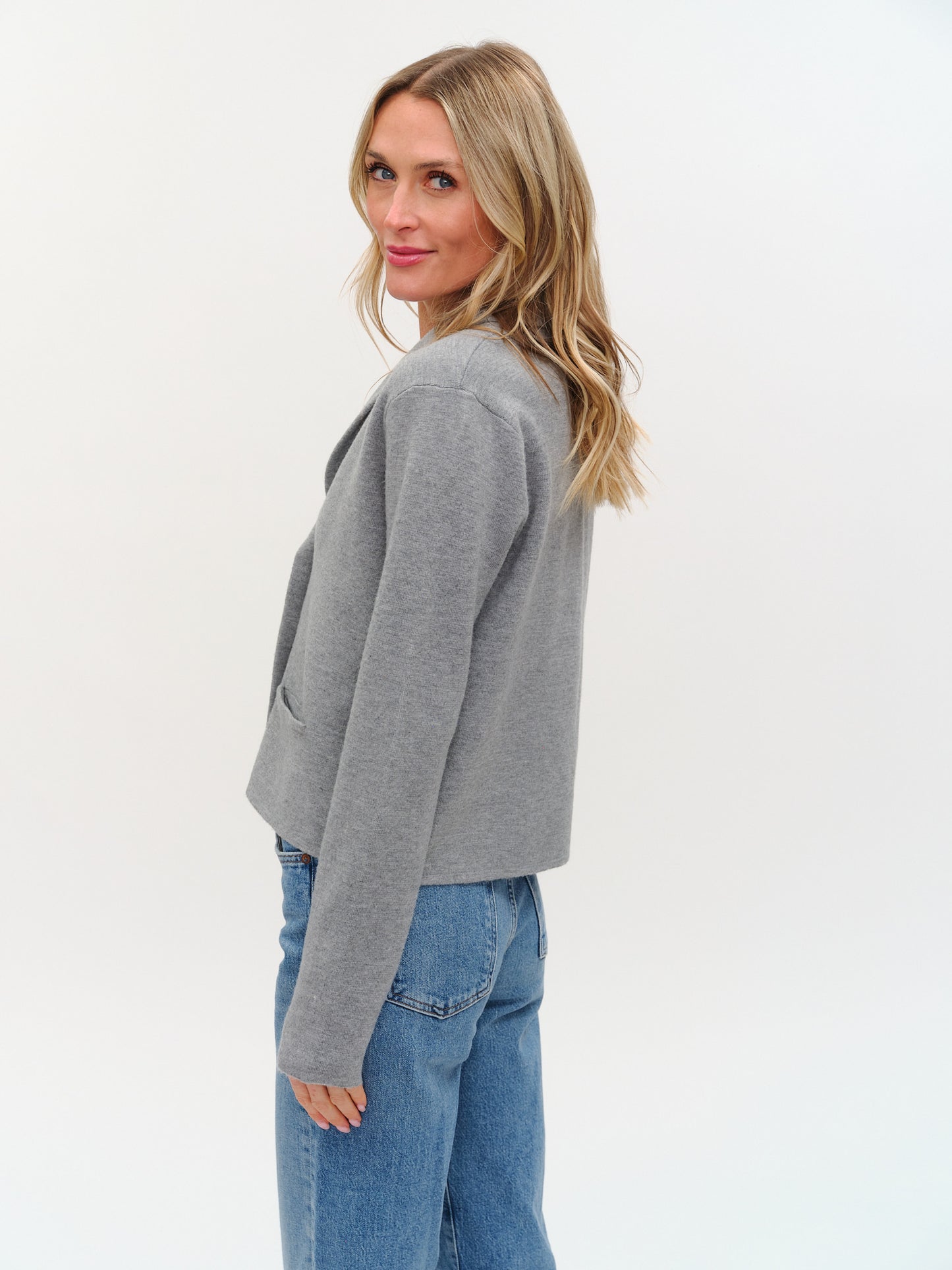 lynn blazer [heather grey]