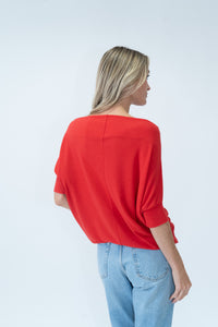 the short sleeve anywhere top [red]
