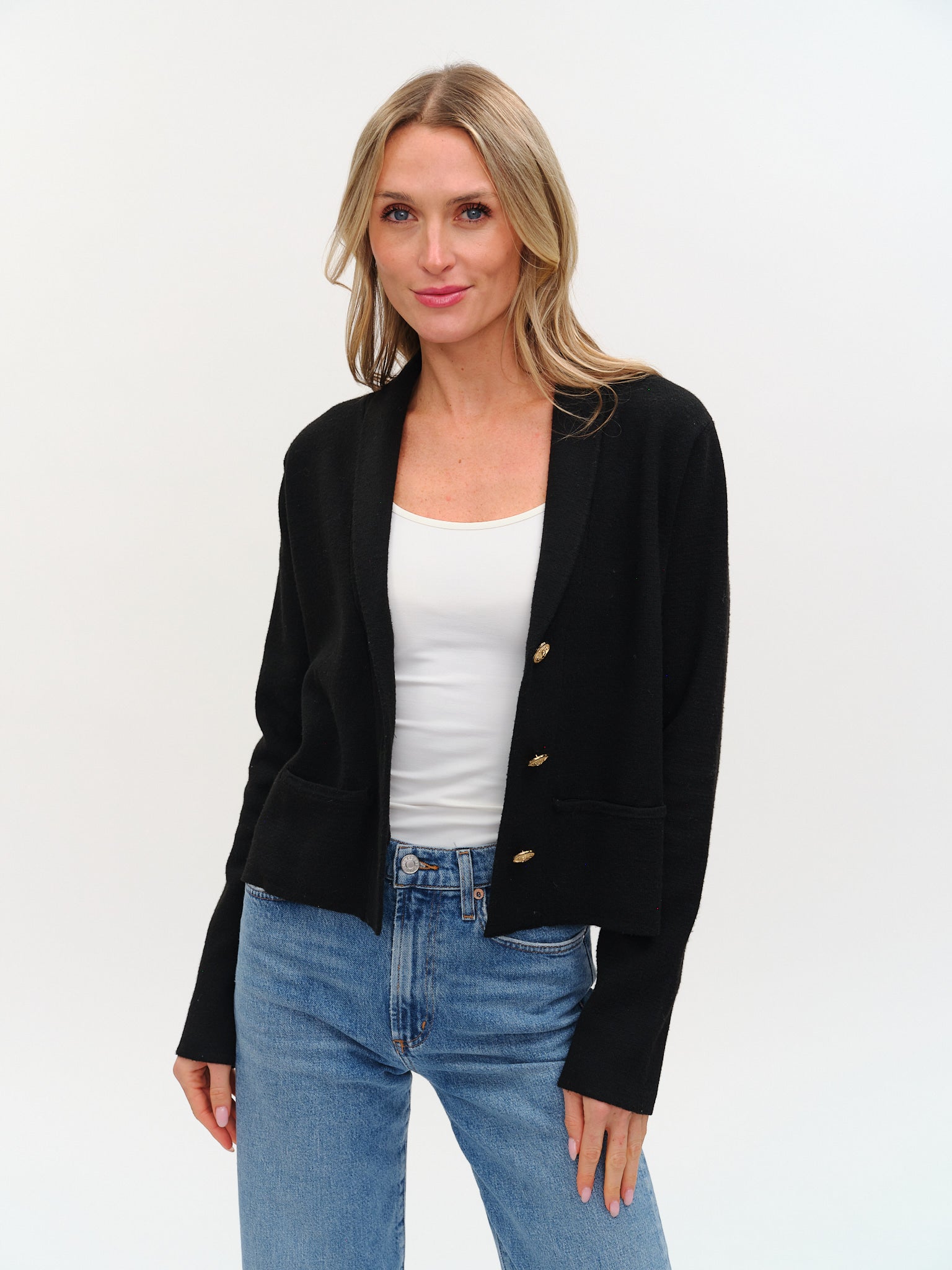 lynn blazer [black] – Six Fifty Clothing