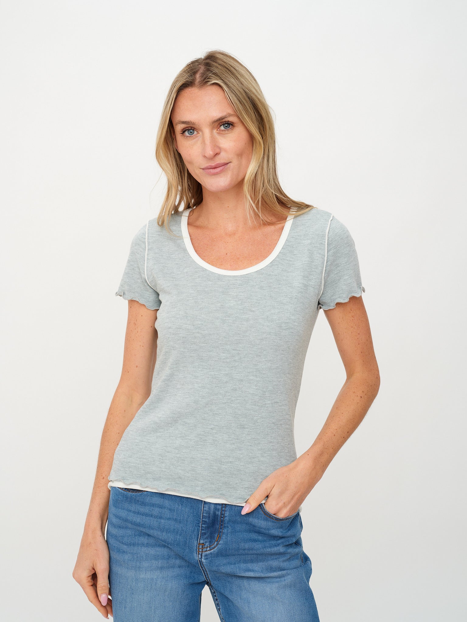 tessa tee [heather grey]