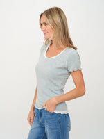 Load image into Gallery viewer, tessa tee [heather grey]
