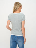 Load image into Gallery viewer, tessa tee [heather grey]
