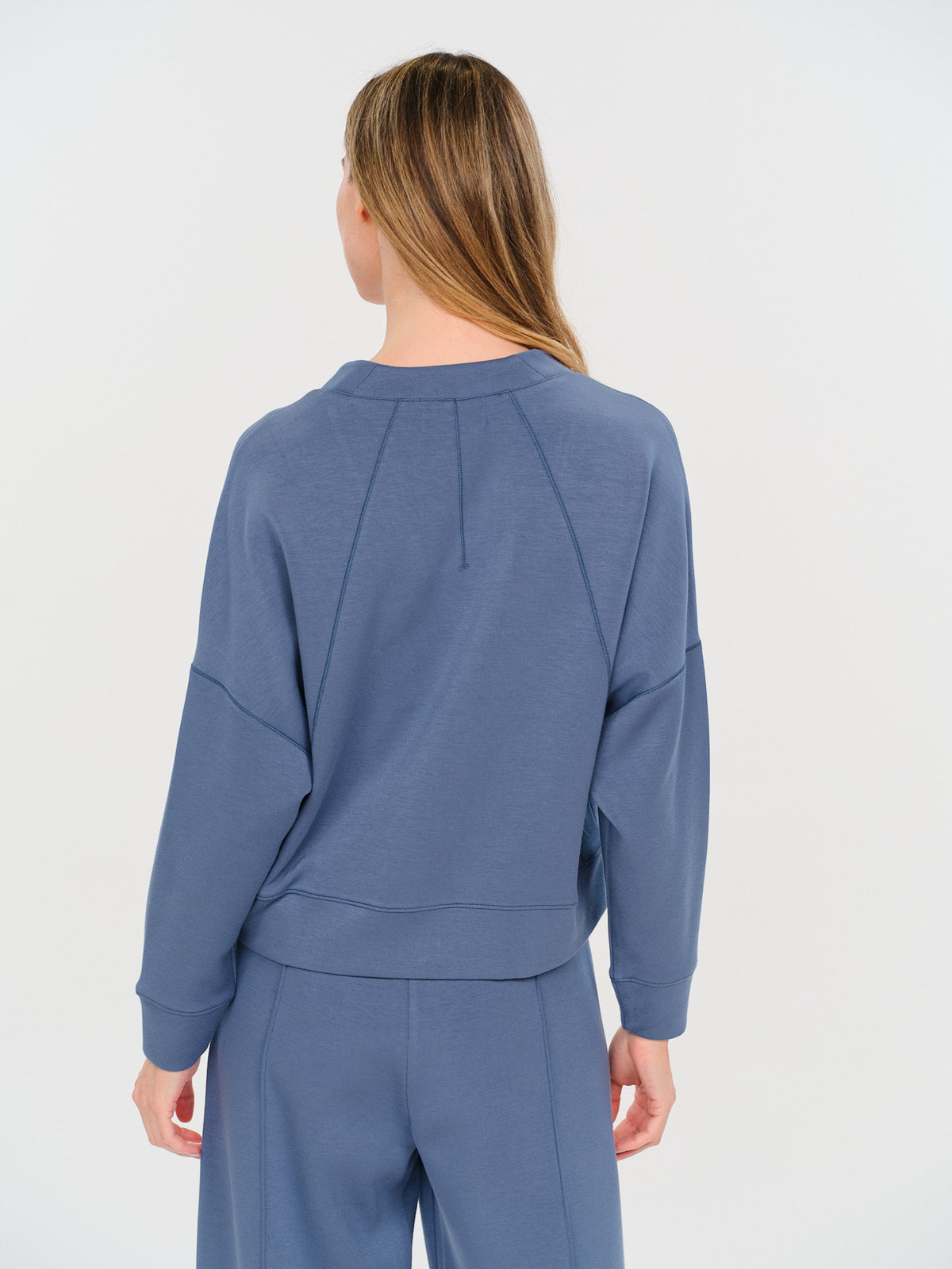 scuba cardigan [steel blue]