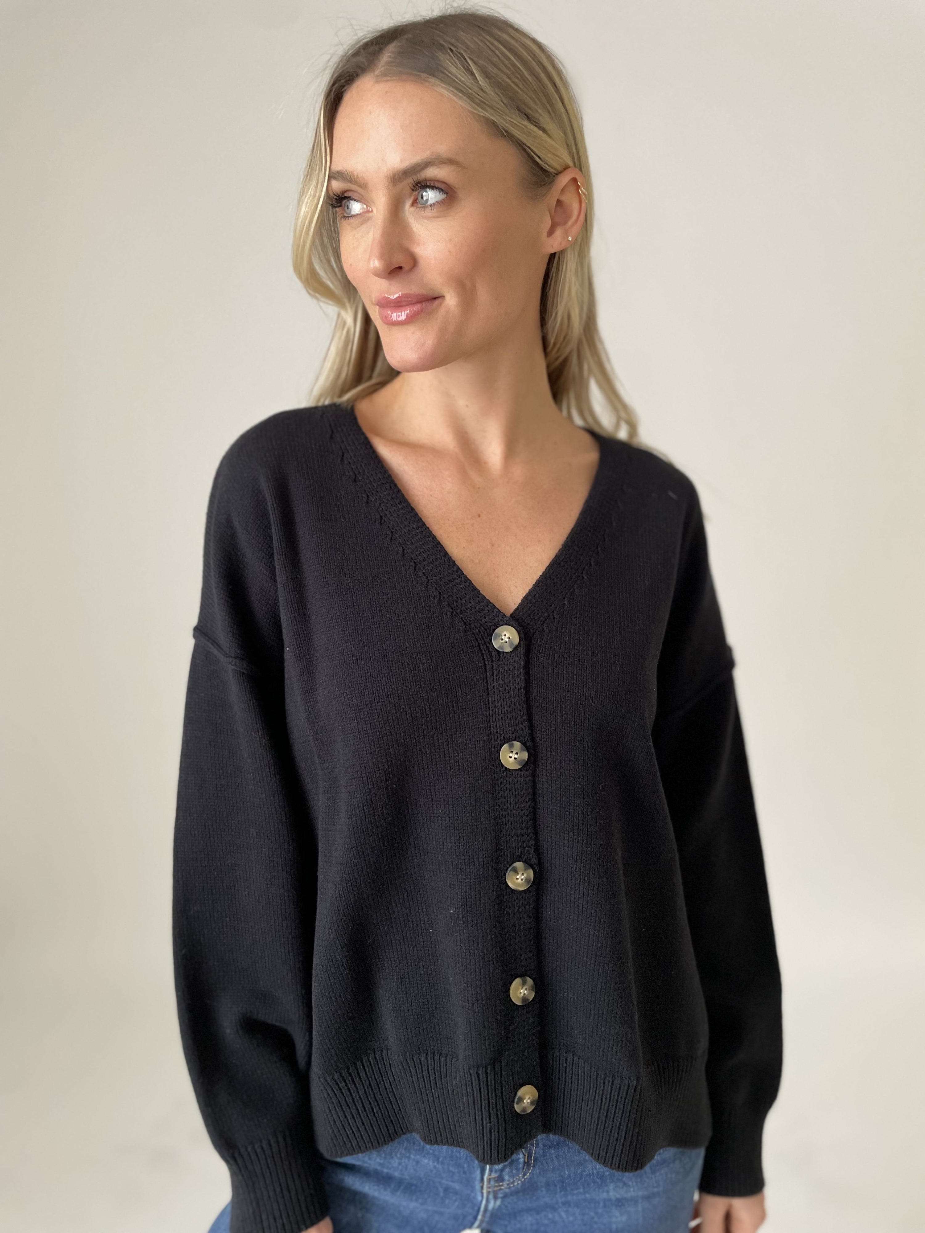 jane cardigan [black]