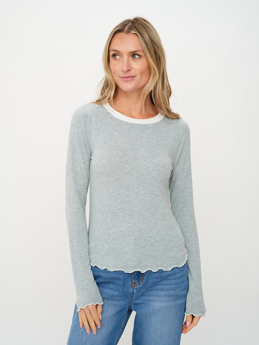 lea tee [heather grey]