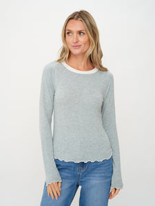 lea tee [heather grey]