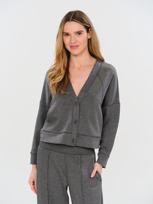 scuba cardigan [charcoal]