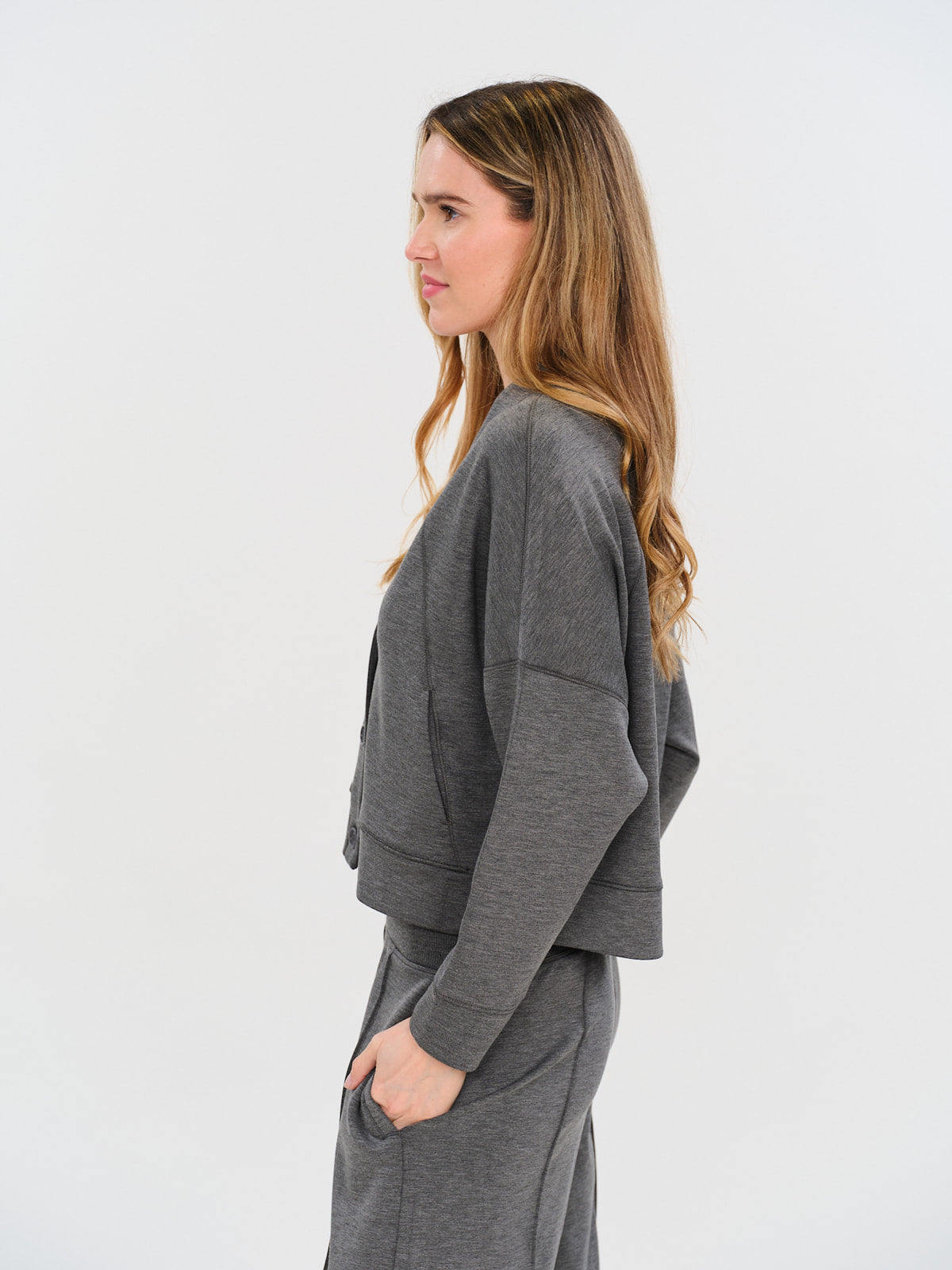 scuba cardigan [charcoal]