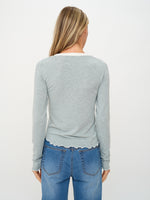 Load image into Gallery viewer, lea tee [heather grey]
