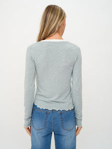 lea tee [heather grey]