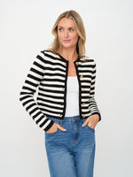 Load image into Gallery viewer, hannah cardigan [black &amp; white]
