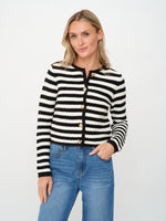 Load image into Gallery viewer, hannah cardigan [black &amp; white]
