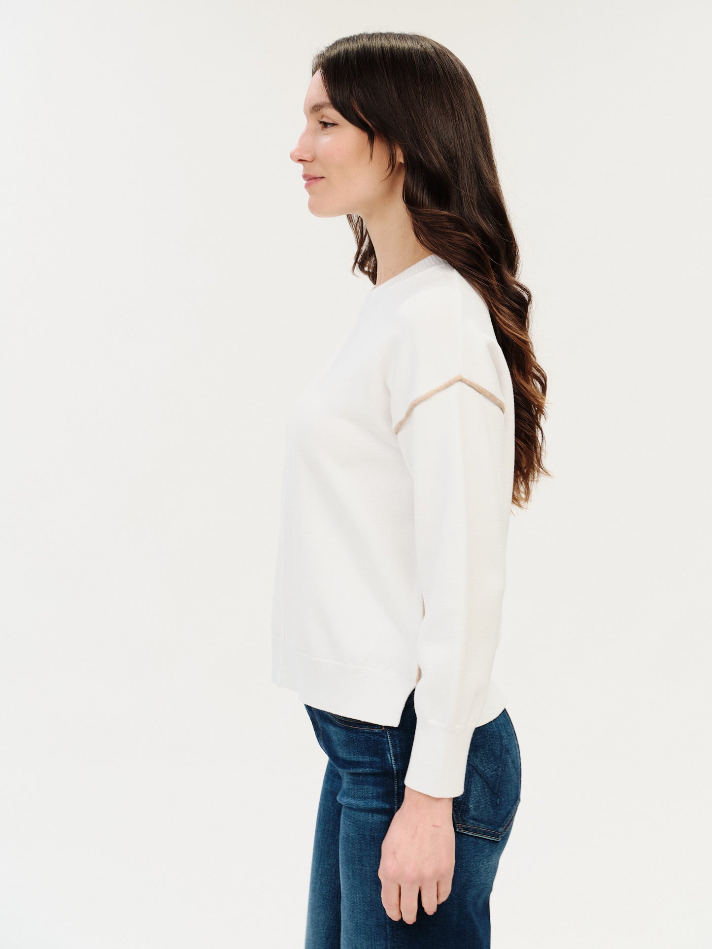 sable sweater [ivory/camel]