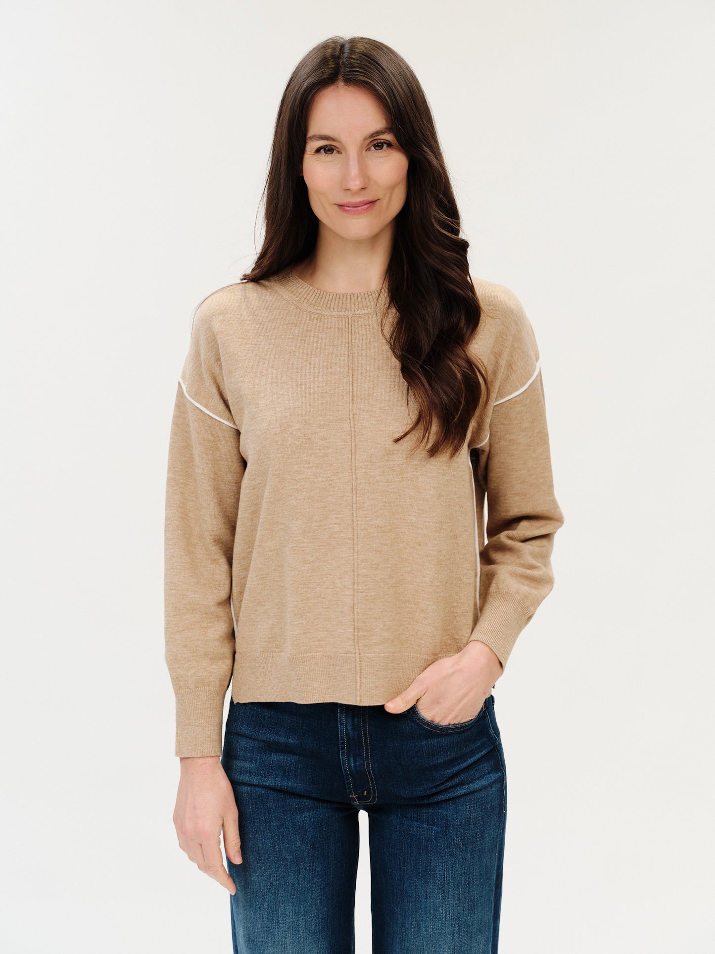 sable sweater [camel/ivory]