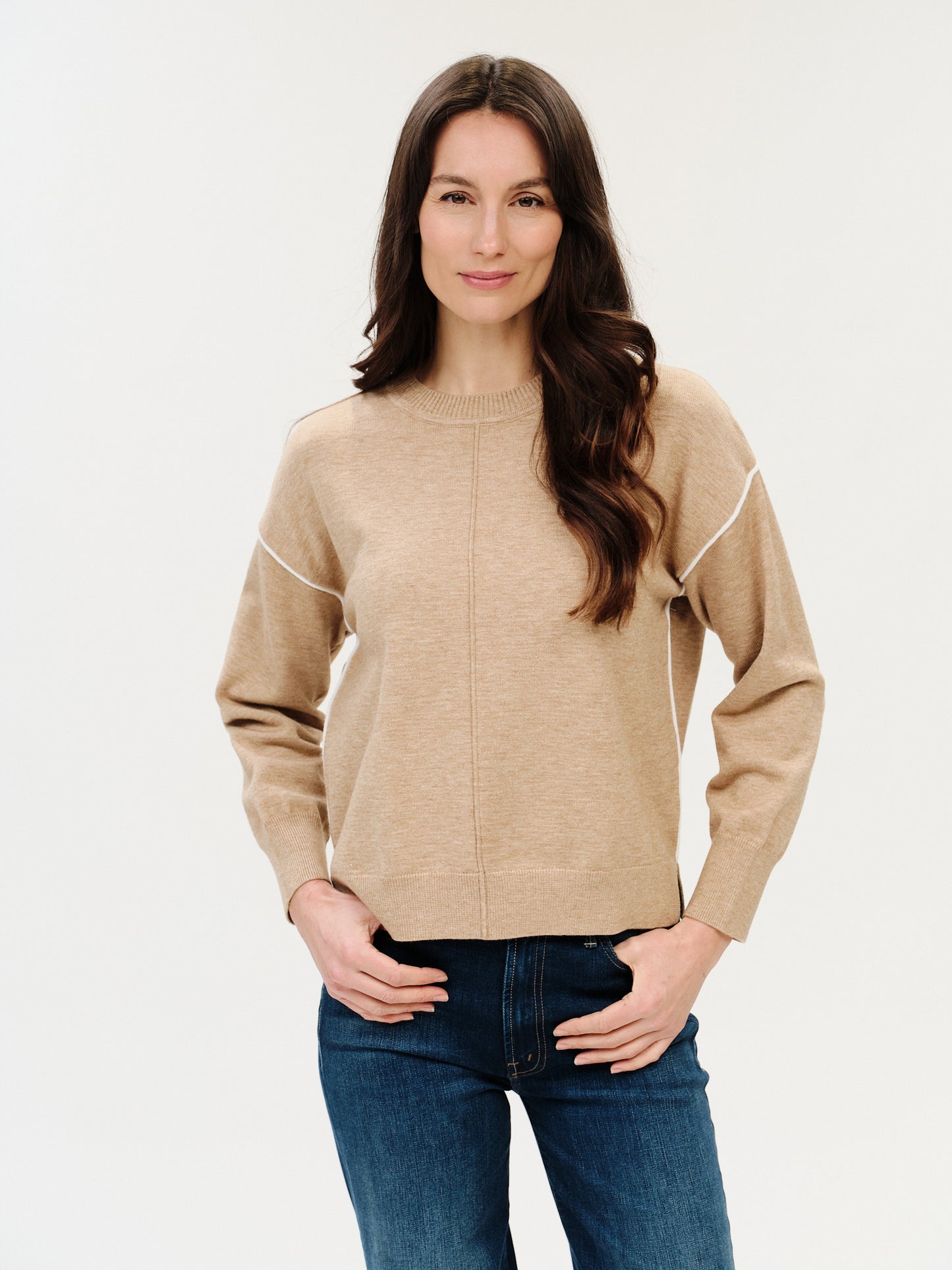 sable sweater [camel/ivory]