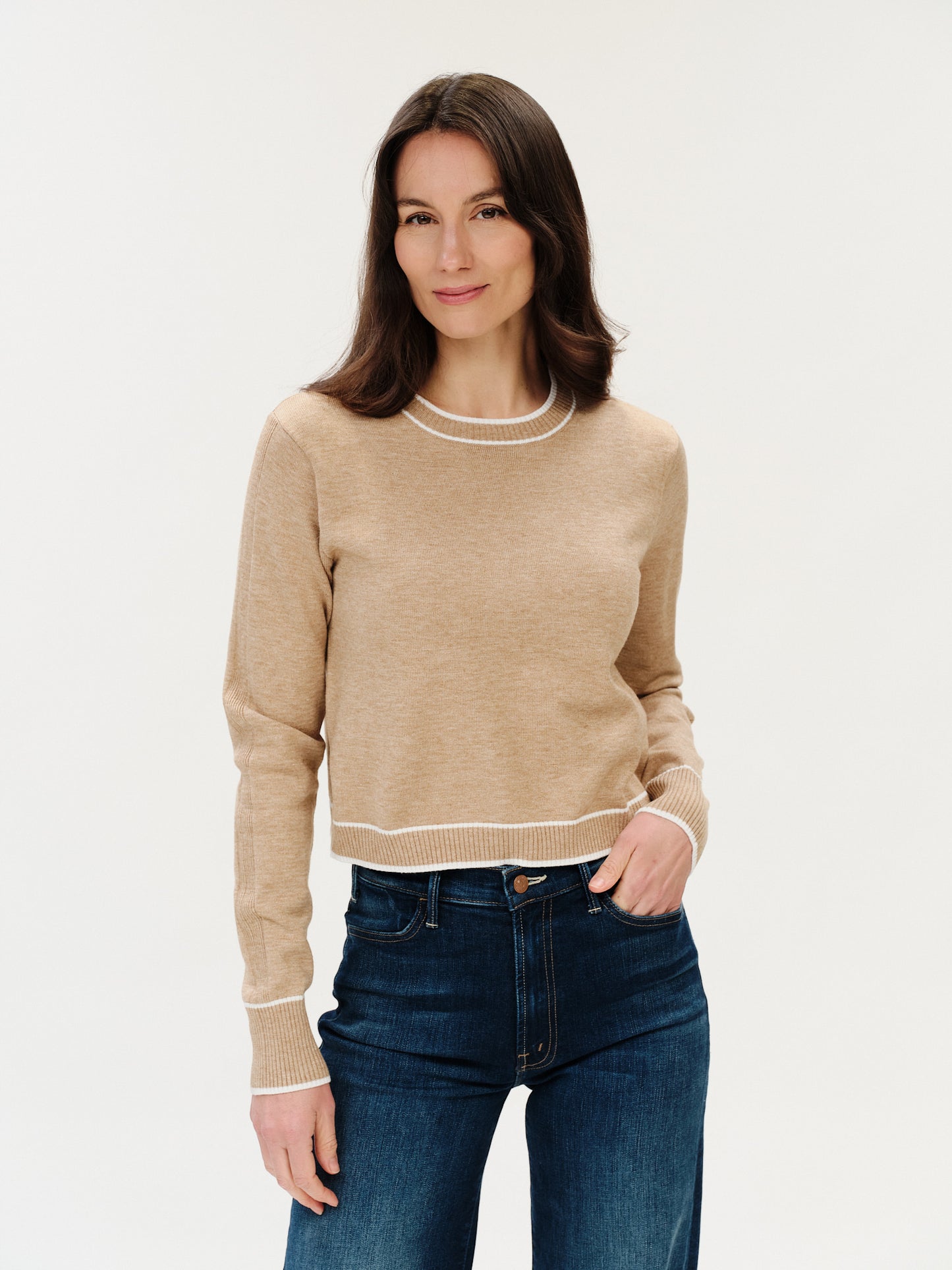 renley sweater [camel/ivory]