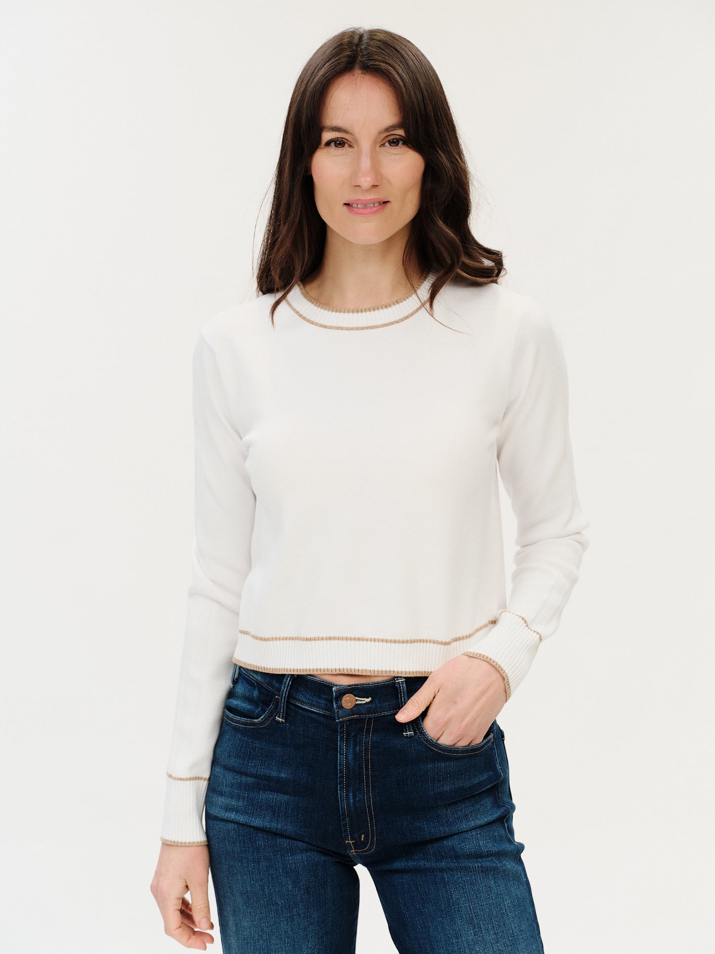 renley sweater [ivory/camel]