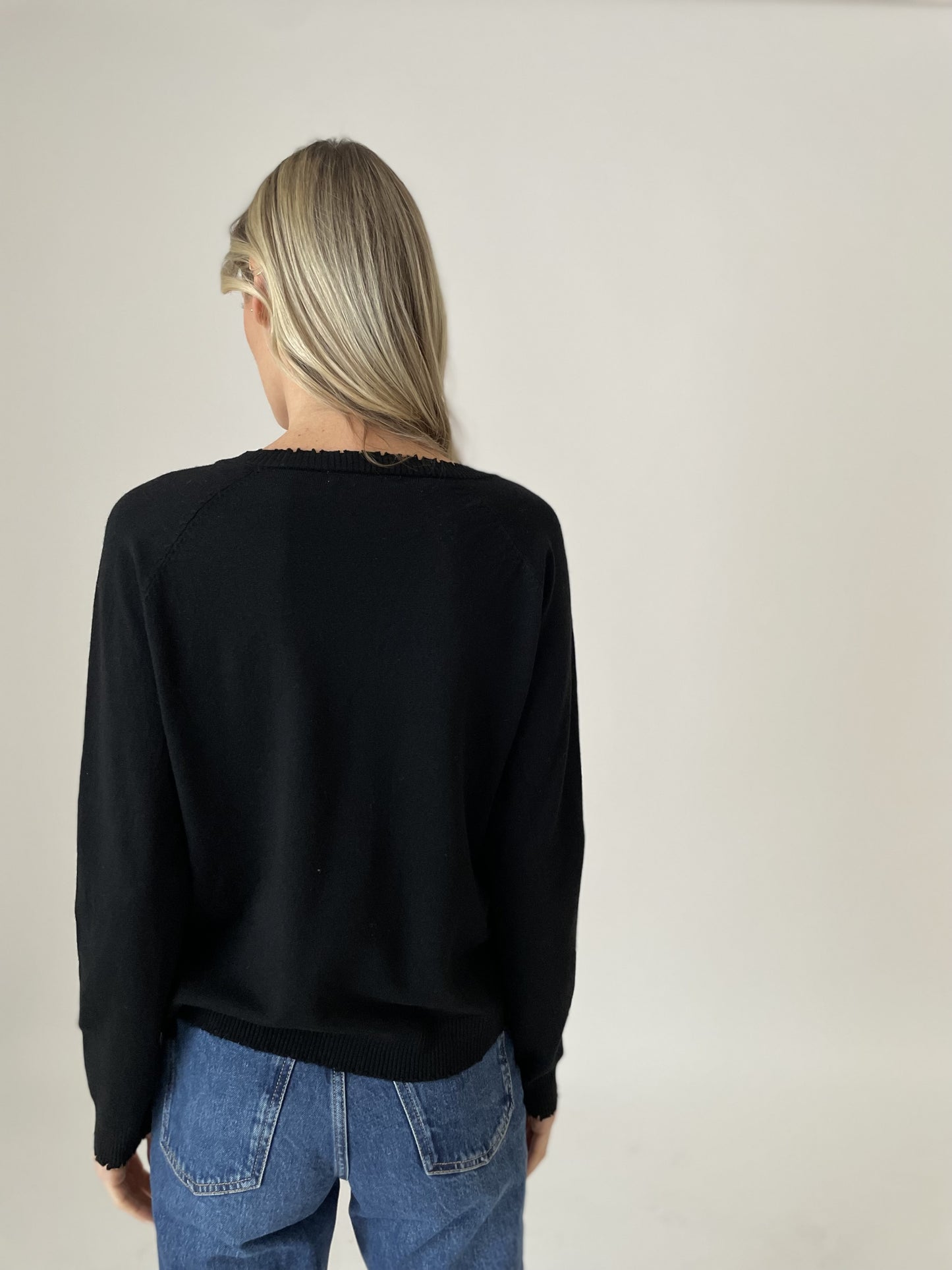 andrea v-neck sweater [black]