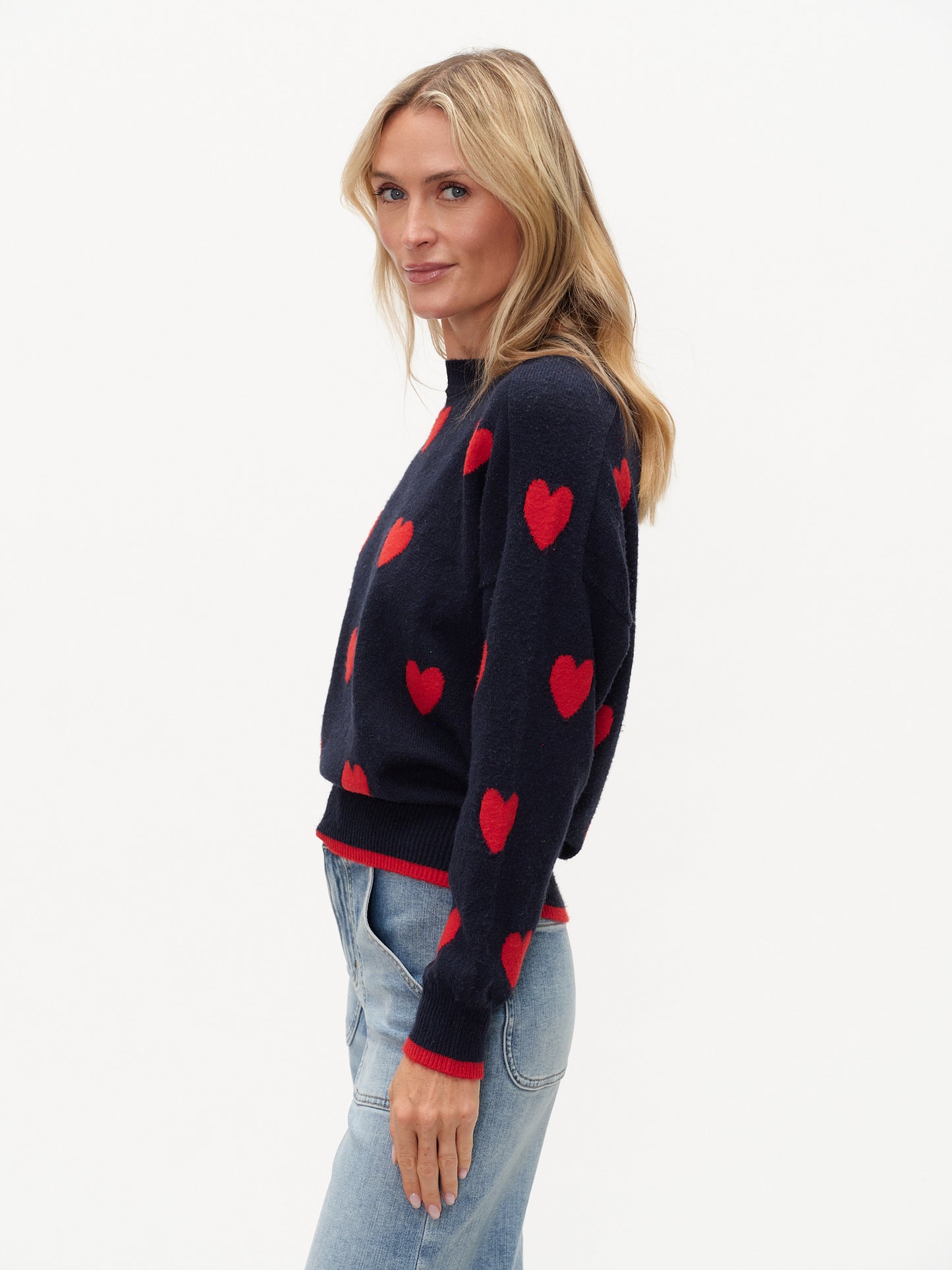 valentina sweater [navy/red]